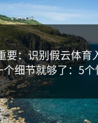 冷门但重要：识别假云体育入口其实看域名一个细节就够了：5个快速避坑