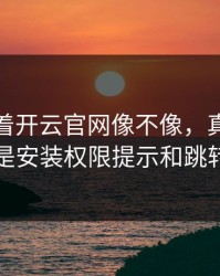 别只盯着开云官网像不像，真正要看的是安装权限提示和跳转链