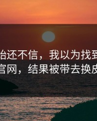 我一开始还不信，我以为找到了爱游戏官网，结果被带去换皮页